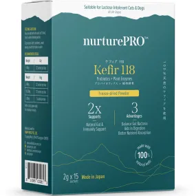 10% OFF: Nurture Pro Kefir 118 Probiotics   Plant Enzymes Freeze-Dried Powder Supplement  For Cats & Dogs 30g