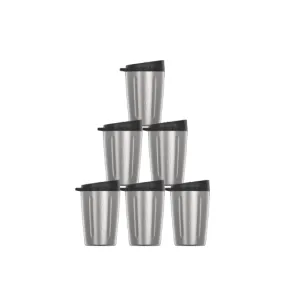 10oz Silver Tumbler 6-Pack