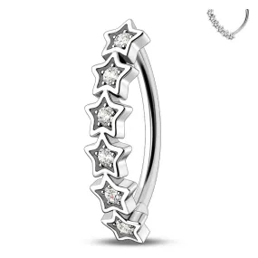 14G 10-16mm Star Climber Belly Button Ring