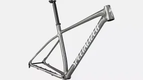 2022 Specialized Chisel Frameset - Satin Brushed Smoke Liquid Metal / Gloss Metallic White Silver