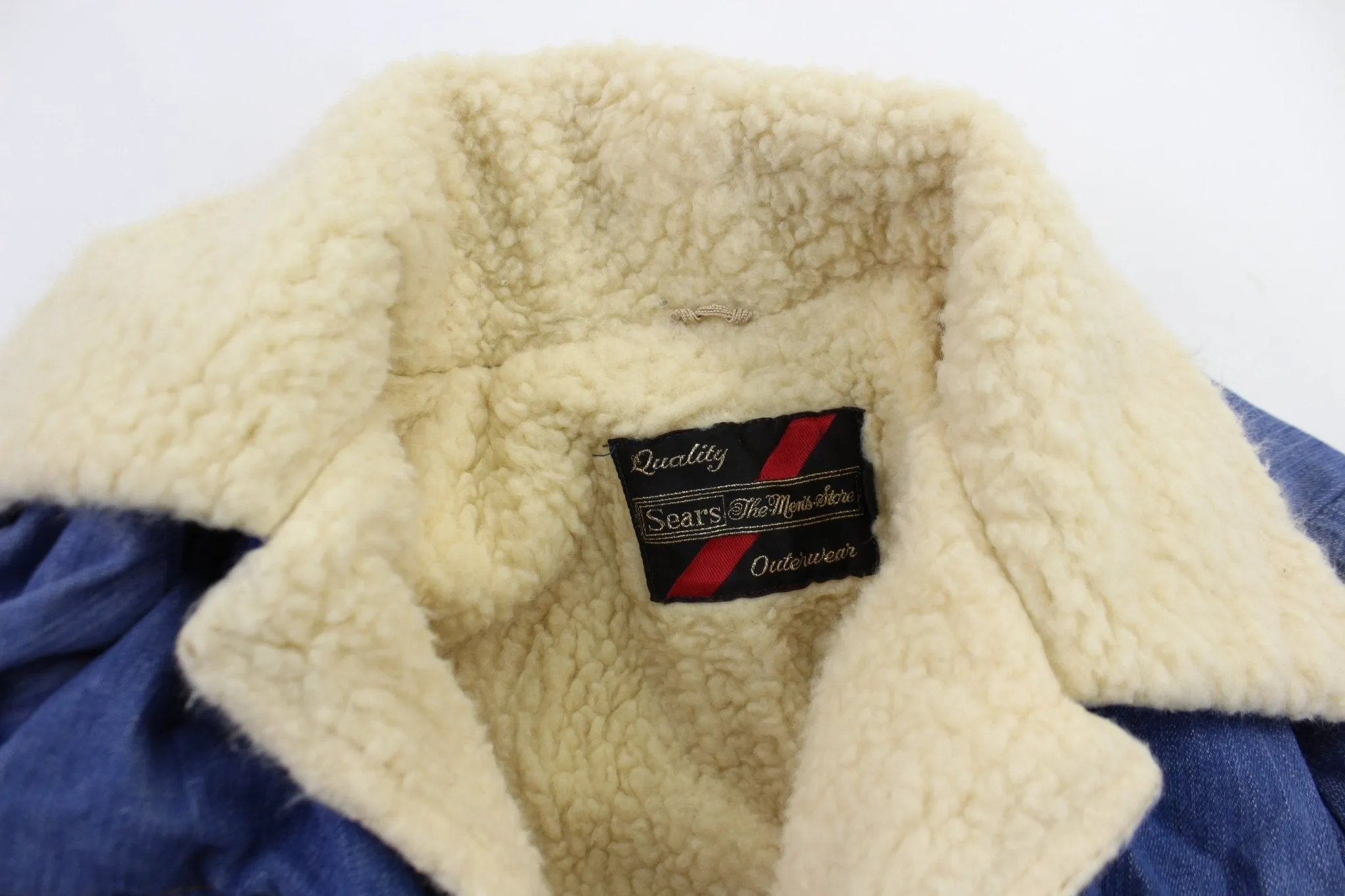 70's Sears Sportswear Denim Sherpa Jacket