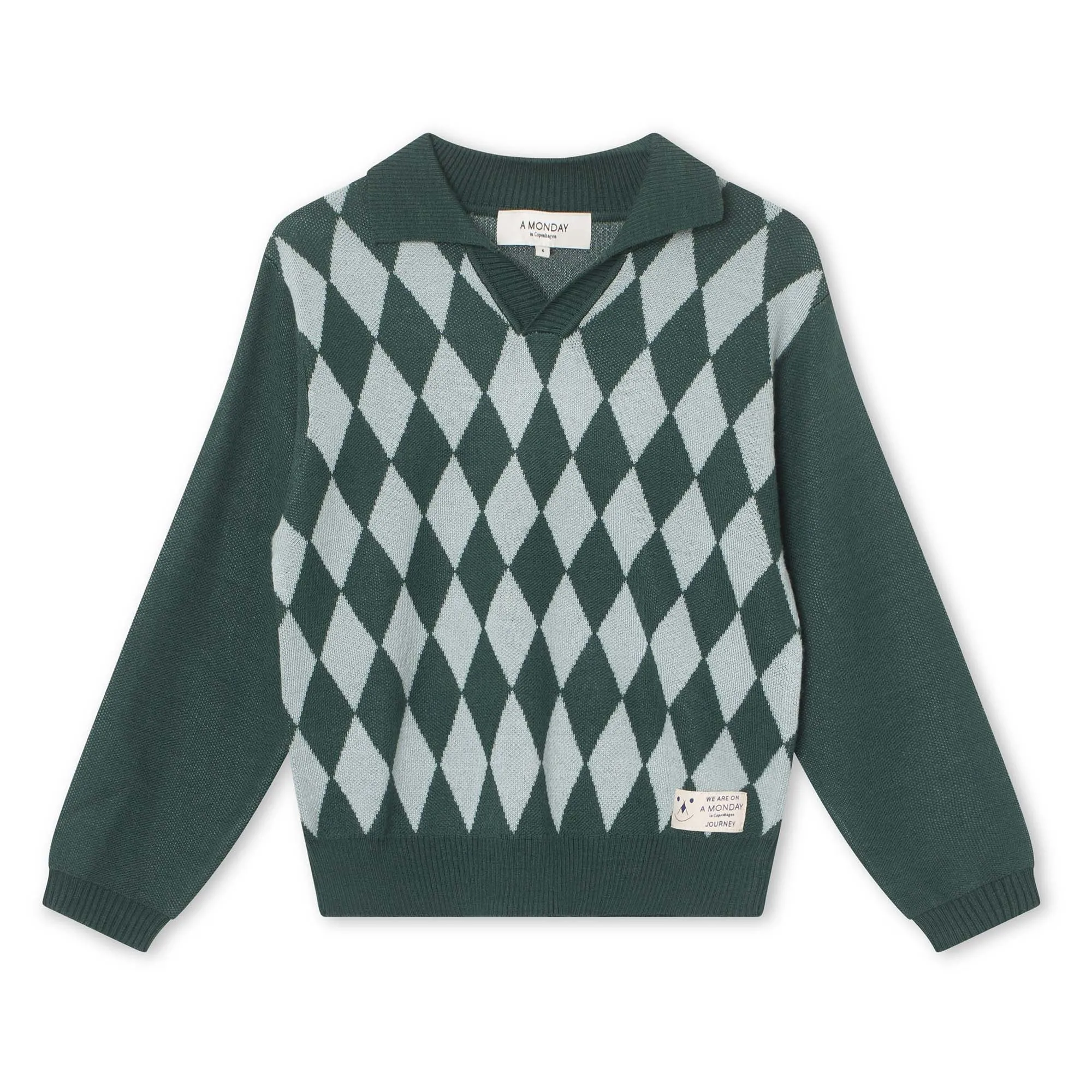 A Monday In Copenhagen Harlequin Carley Polo Sweater