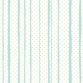 All Mixed Up Peel & Stick Wallpaper in Silver and Teal