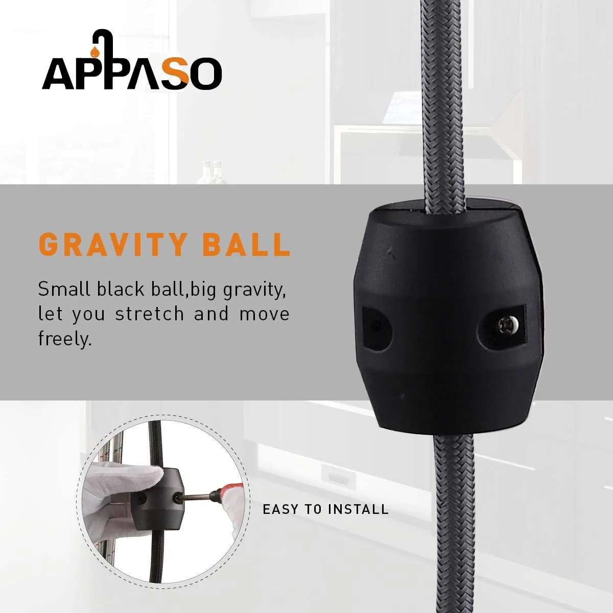 APPASO Hose Weight Replacement for Pull Down Kitchen Faucet Universal Heavy Gravity Ball Kit