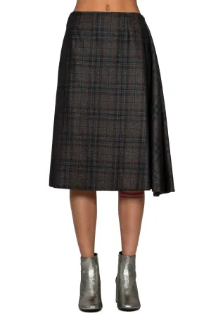 Asymmetric Tweed Skirt