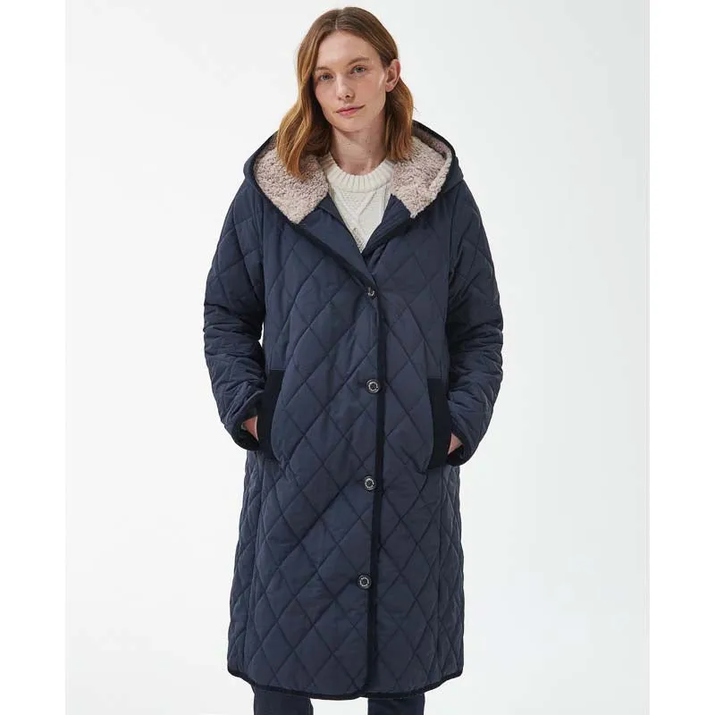 Barbour Bream Ladies Quilted Jacket - Dark Navy/Dress