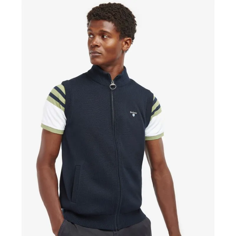 Barbour Dawdon Knit Mens Gilet - Navy