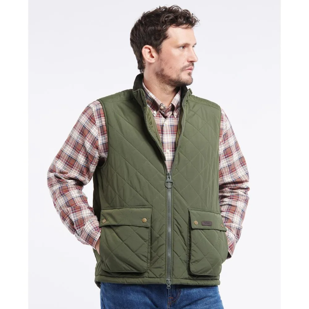 Barbour Fernwood Mens Quilted Gilet - Sage