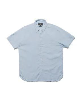 Beams Plus B.D. Short Sleeve COOLMAX® Linen Sax