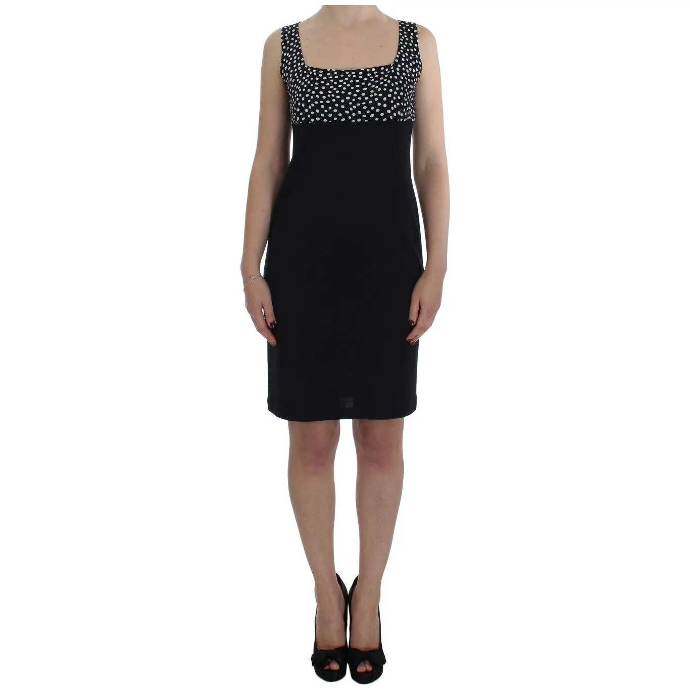 BENCIVENGA Chic Polka Dot Dress & Sweater Set