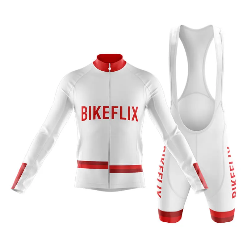 Bikeflix Club Cycling Kit (V1) (White)