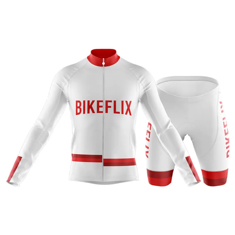 Bikeflix Club Cycling Kit (V1) (White)