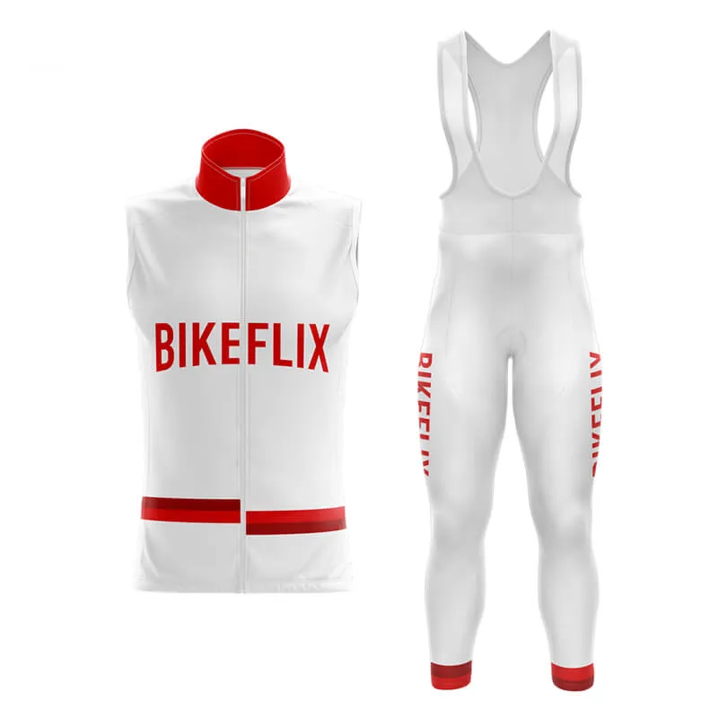 Bikeflix Club Cycling Kit (V1) (White)