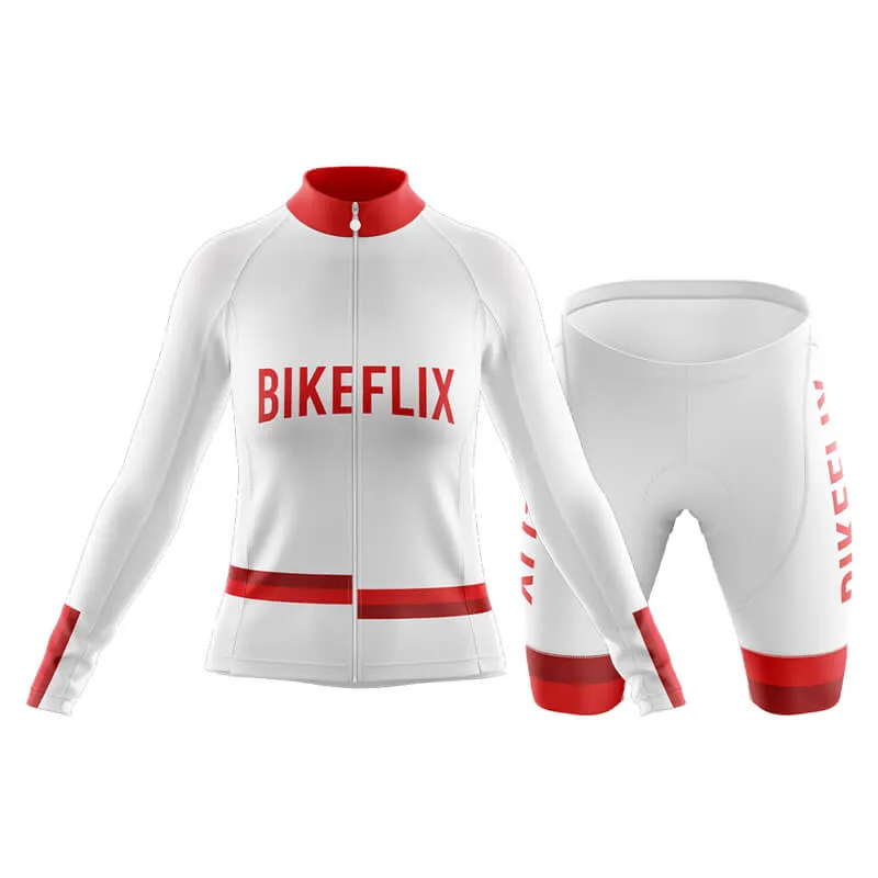 Bikeflix Club Cycling Kit (V1) (White)