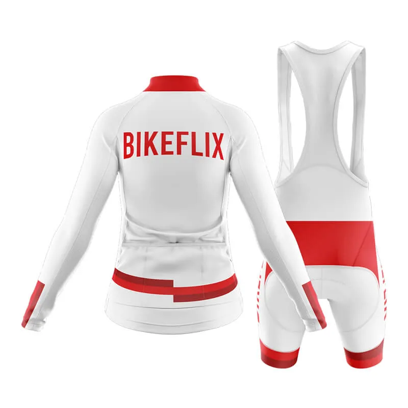 Bikeflix Club Cycling Kit (V1) (White)