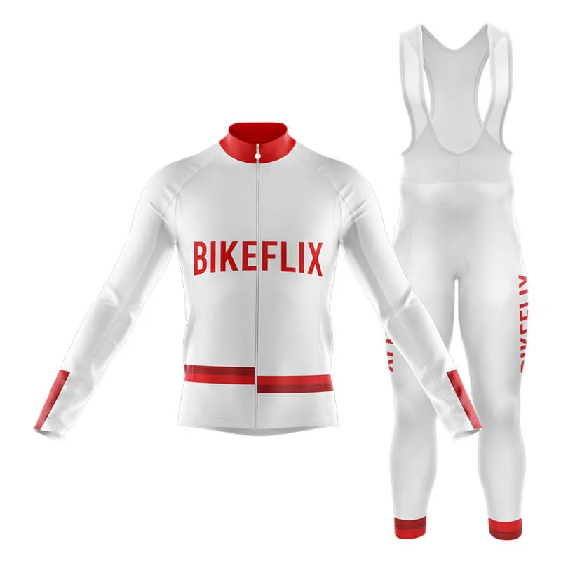 Bikeflix Club Cycling Kit (V1) (White)