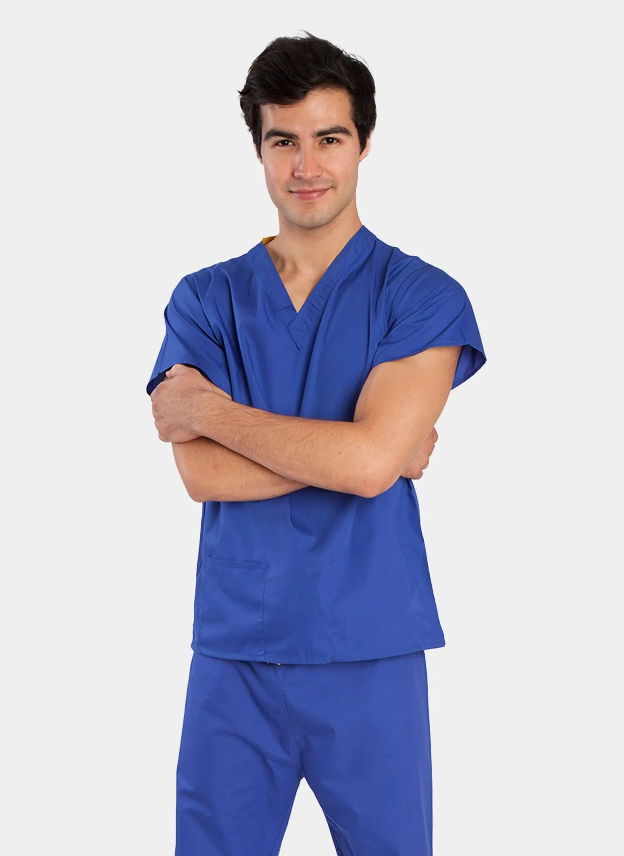 Budget Scrub Top - Cornflower/Royal