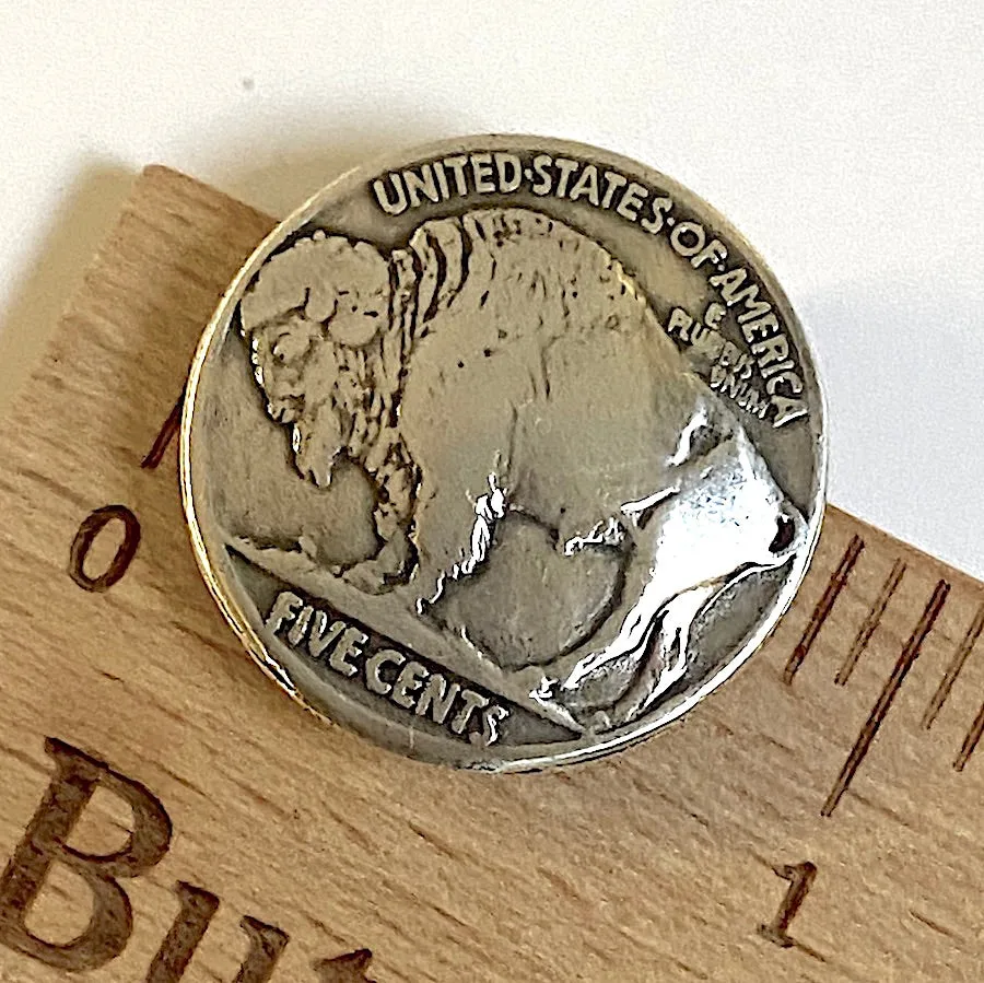 Buffalo Nickel Replica Screw-Back  7/8"  #CC-108