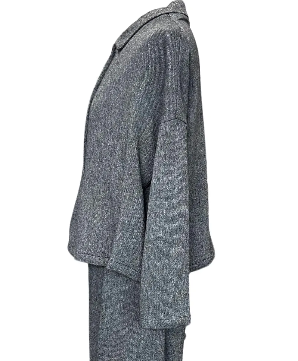 Button up Flare Jacket Grey