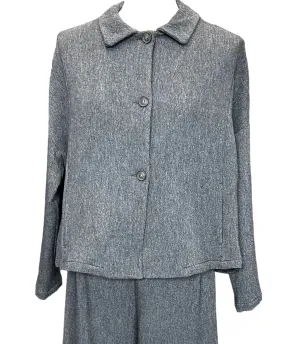 Button up Flare Jacket Grey