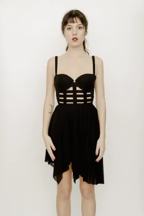 CAGED BUSTIER DRESS