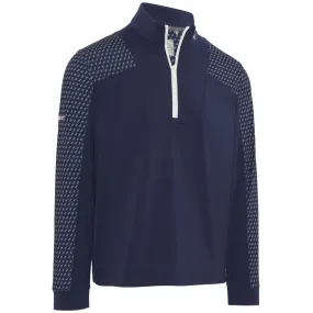 Callaway Chev Motion Print Pullover - Peacoat