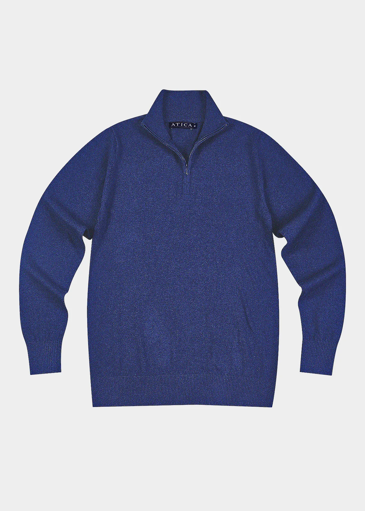 Cashmere Blend Zip-Up Sweater