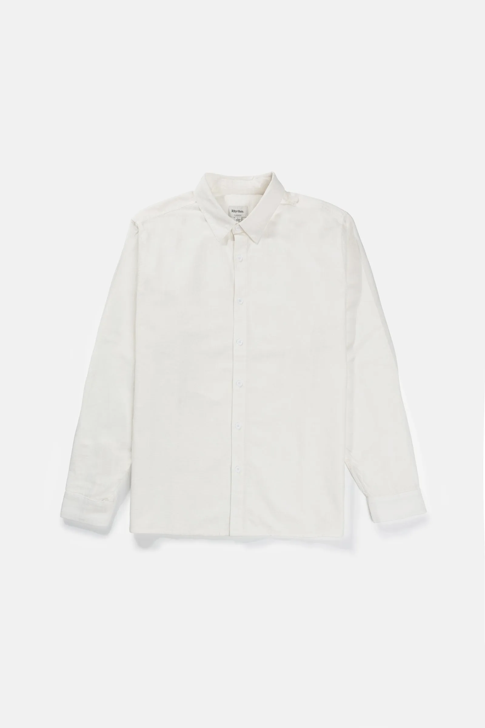 Classic Linen Ls Shirt White