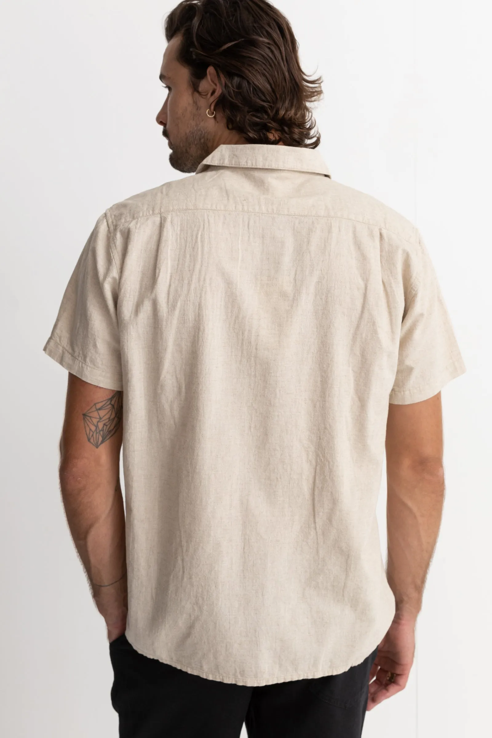 Classic Linen Ss Shirt Sand