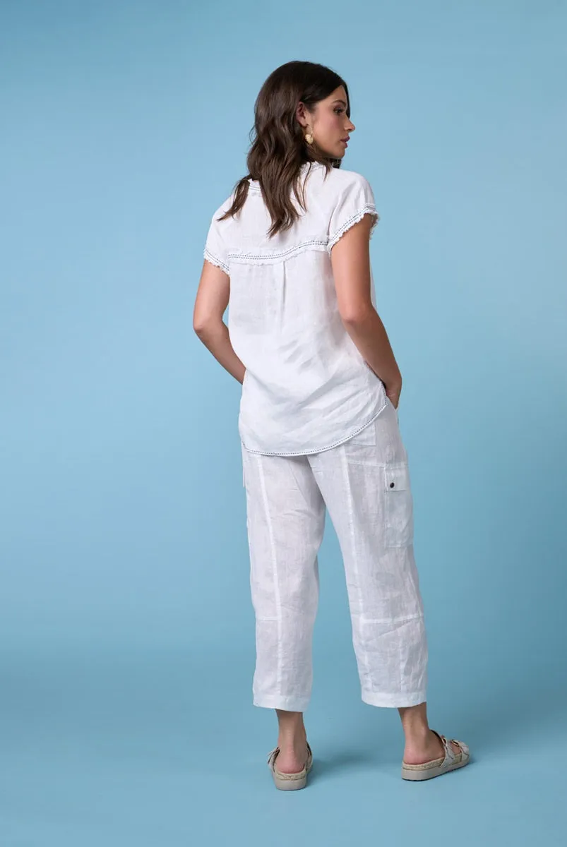 Coast Pant in White MS1121 by Madly Sweetly