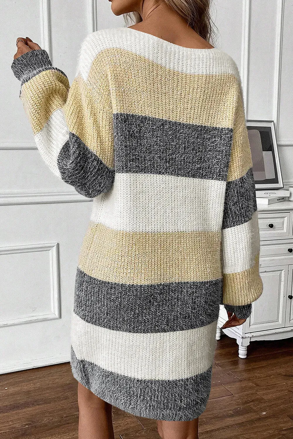 Color Block Sweater Dress