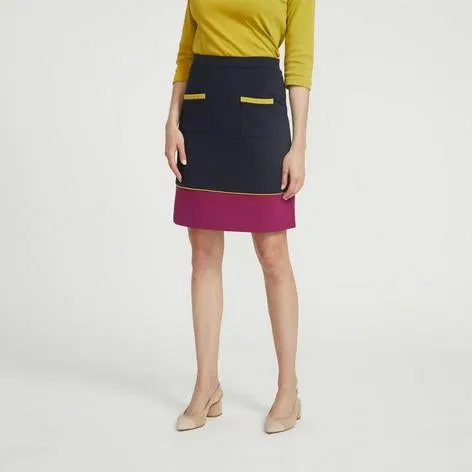 Colour Block Ponte Skirt