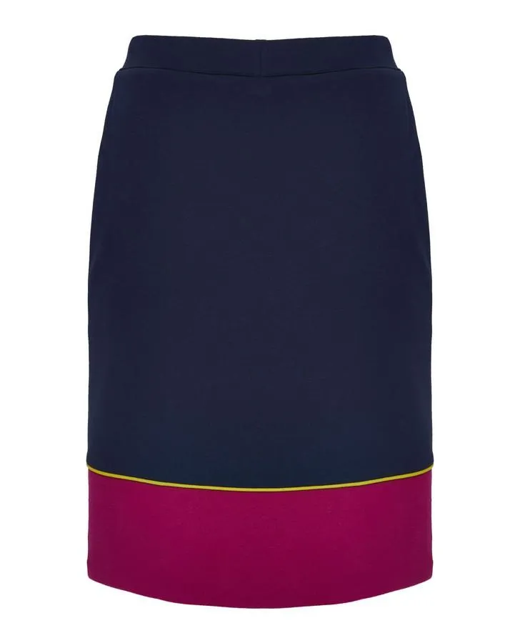 Colour Block Ponte Skirt