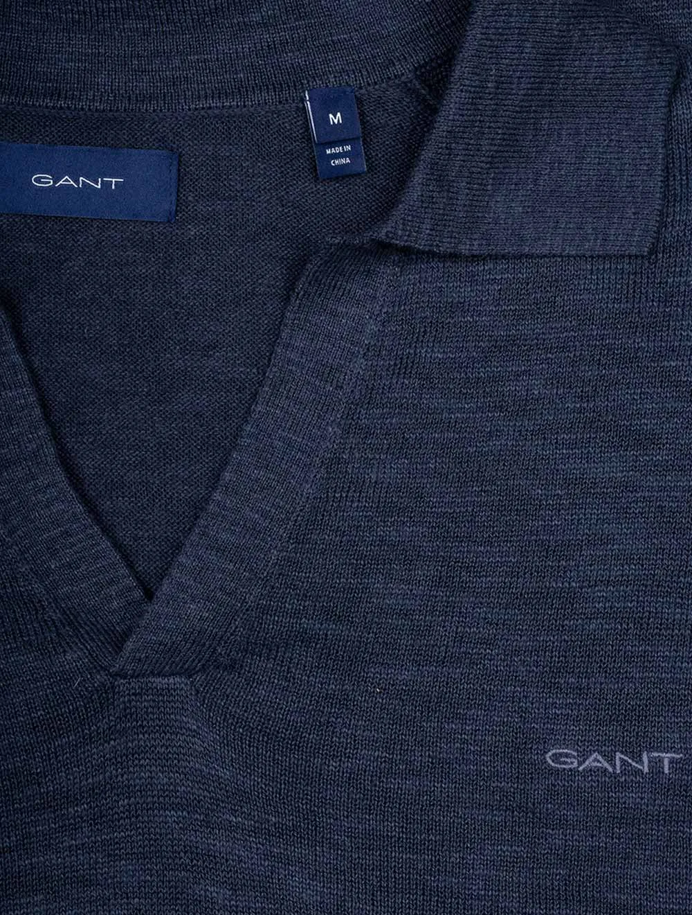 Cotton Linen Polo Deep Ocean