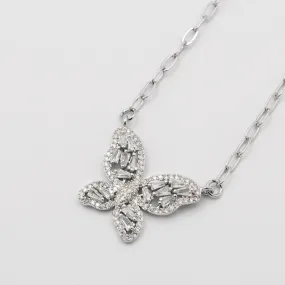 Crystal Butterfly Silver K20