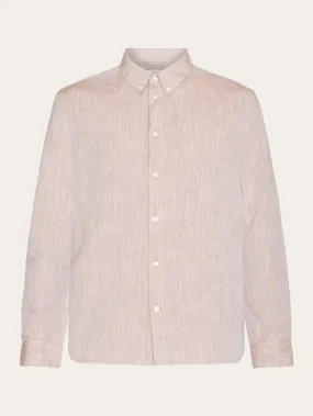 Custom fit linen shirt - Chocolate Malt