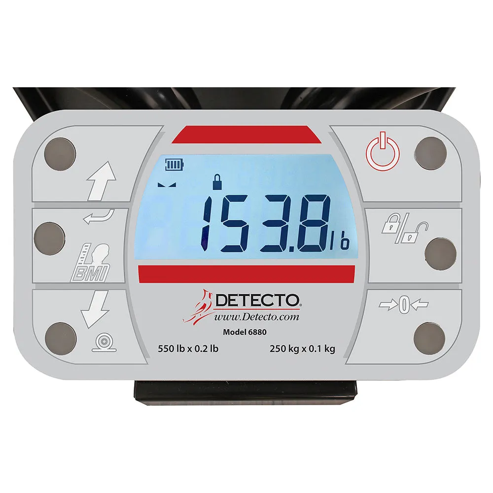 Detecto Digital Rolling Chair Scale with AC Adapter