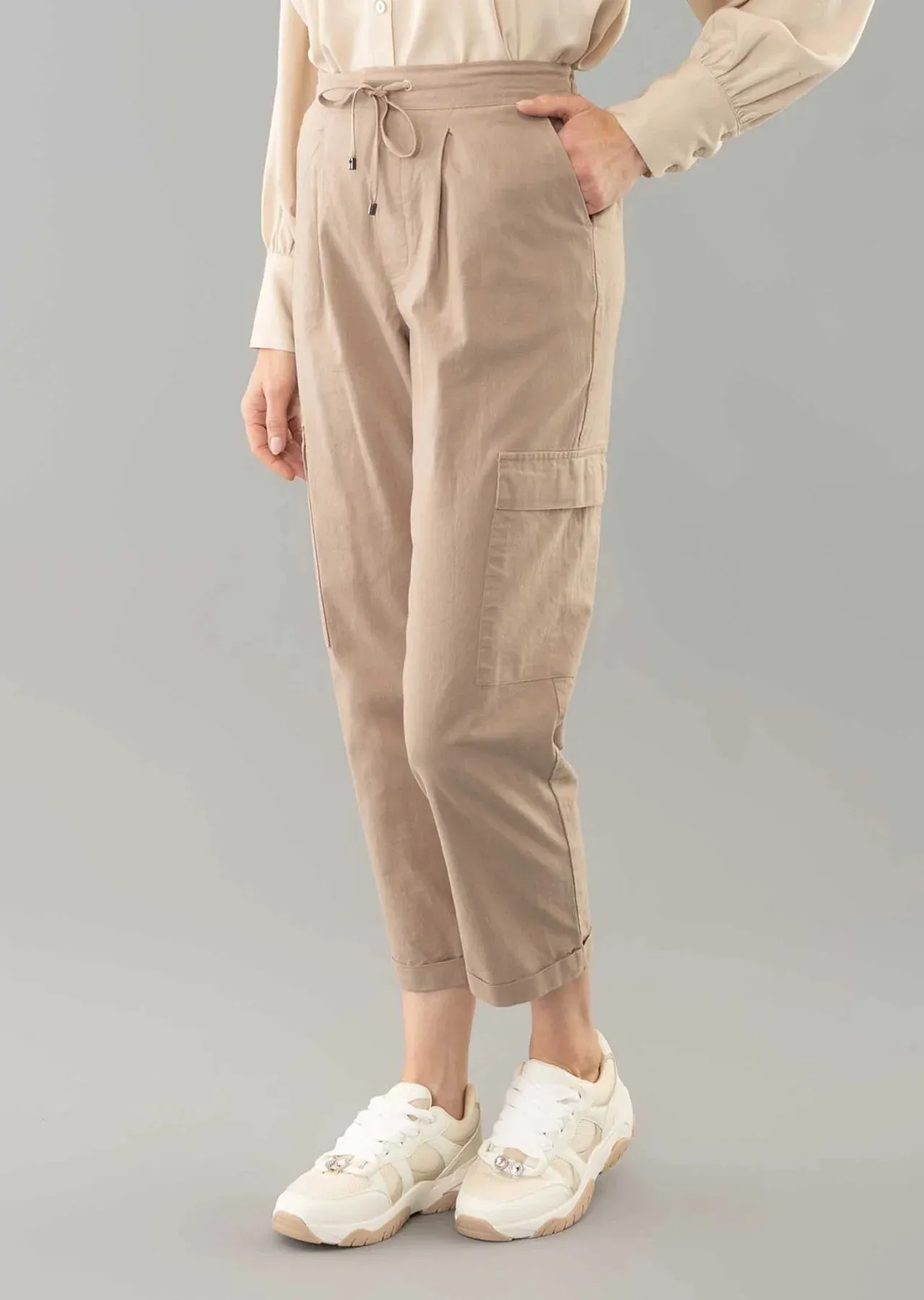 Dominicana Cargo Style Ankle Leisure Pants