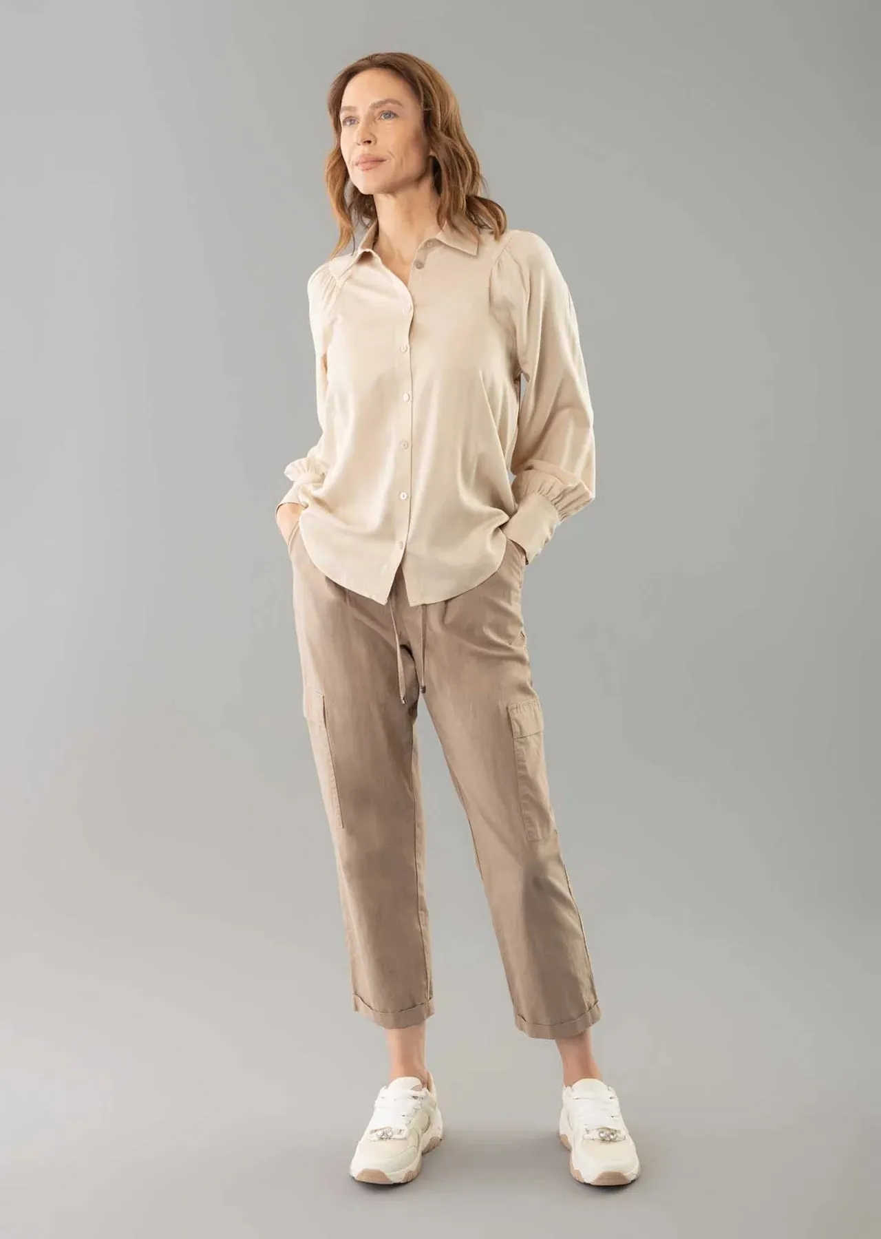 Dominicana Cargo Style Ankle Leisure Pants