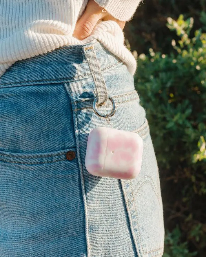 Down for Whatever | Light Pink Tie Dye AirPods Case