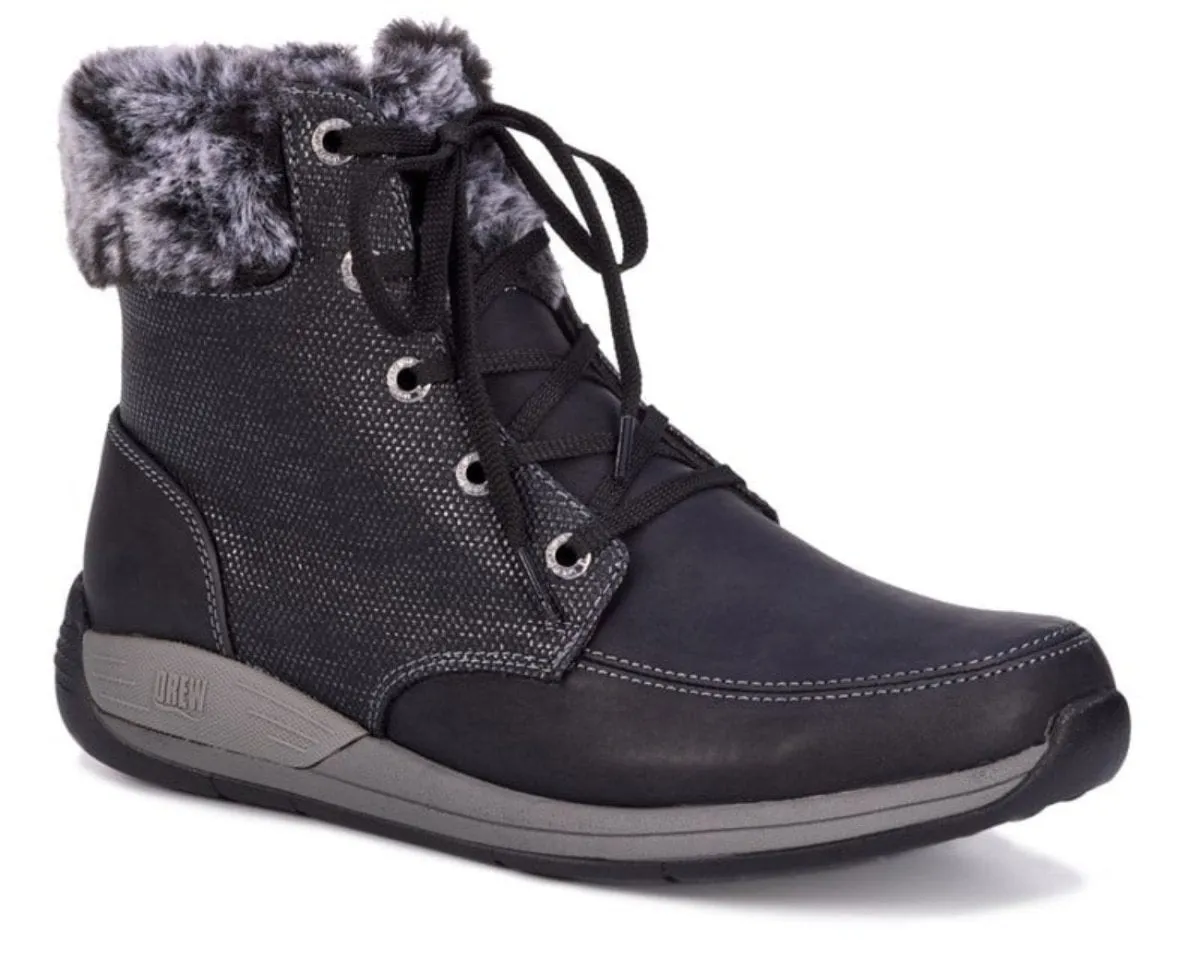 Drew Tracker Women's Ankle Boots In Black Combo