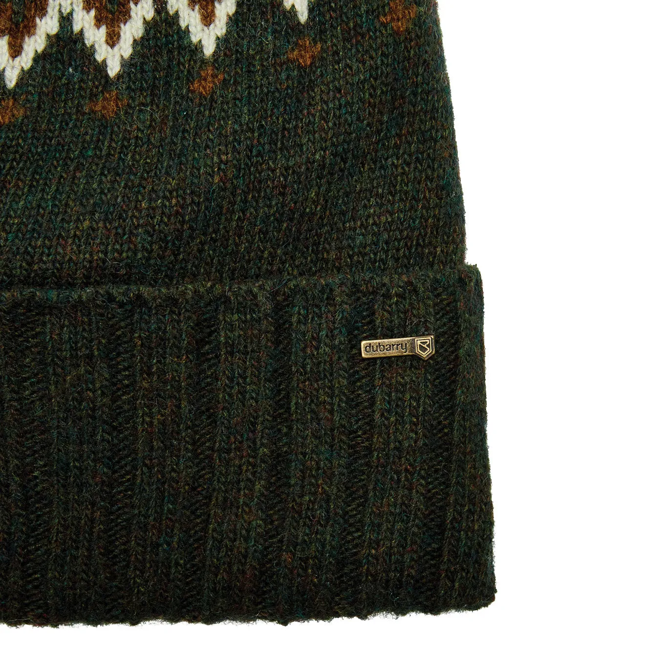 Dubarry Connolly Fairisle Hat Olive