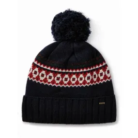 Dubarry Kilcormac Fair Isle Ladies Bobble Hat - Navy