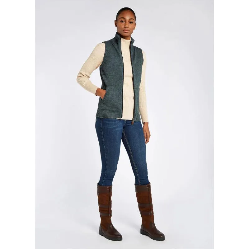 Dubarry Sheedy Ladies Wool Blend Gilet - Dark Pebble