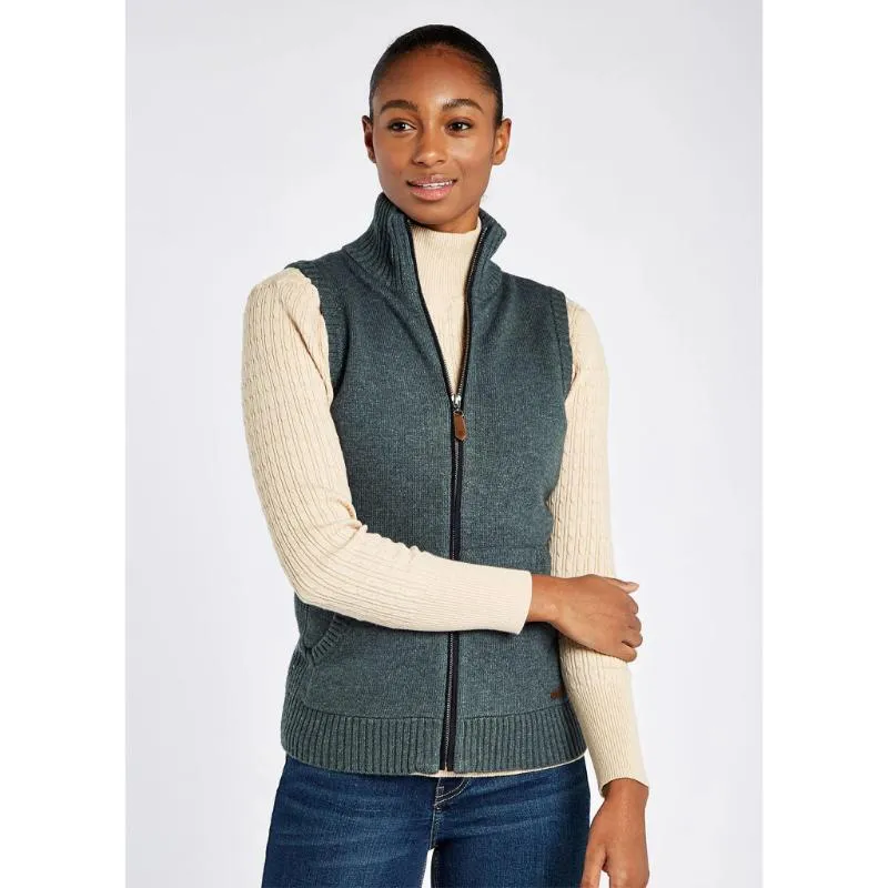 Dubarry Sheedy Ladies Wool Blend Gilet - Dark Pebble