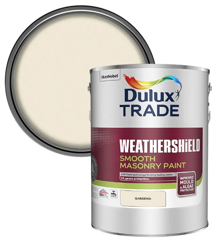 Dulux Trade Weathershield Smooth Masonry Paint- 5 Litre