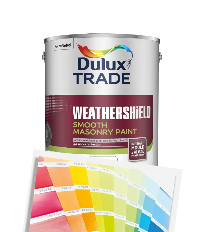 Dulux Trade Weathershield Smooth Masonry Paint - Tinted Colour Match