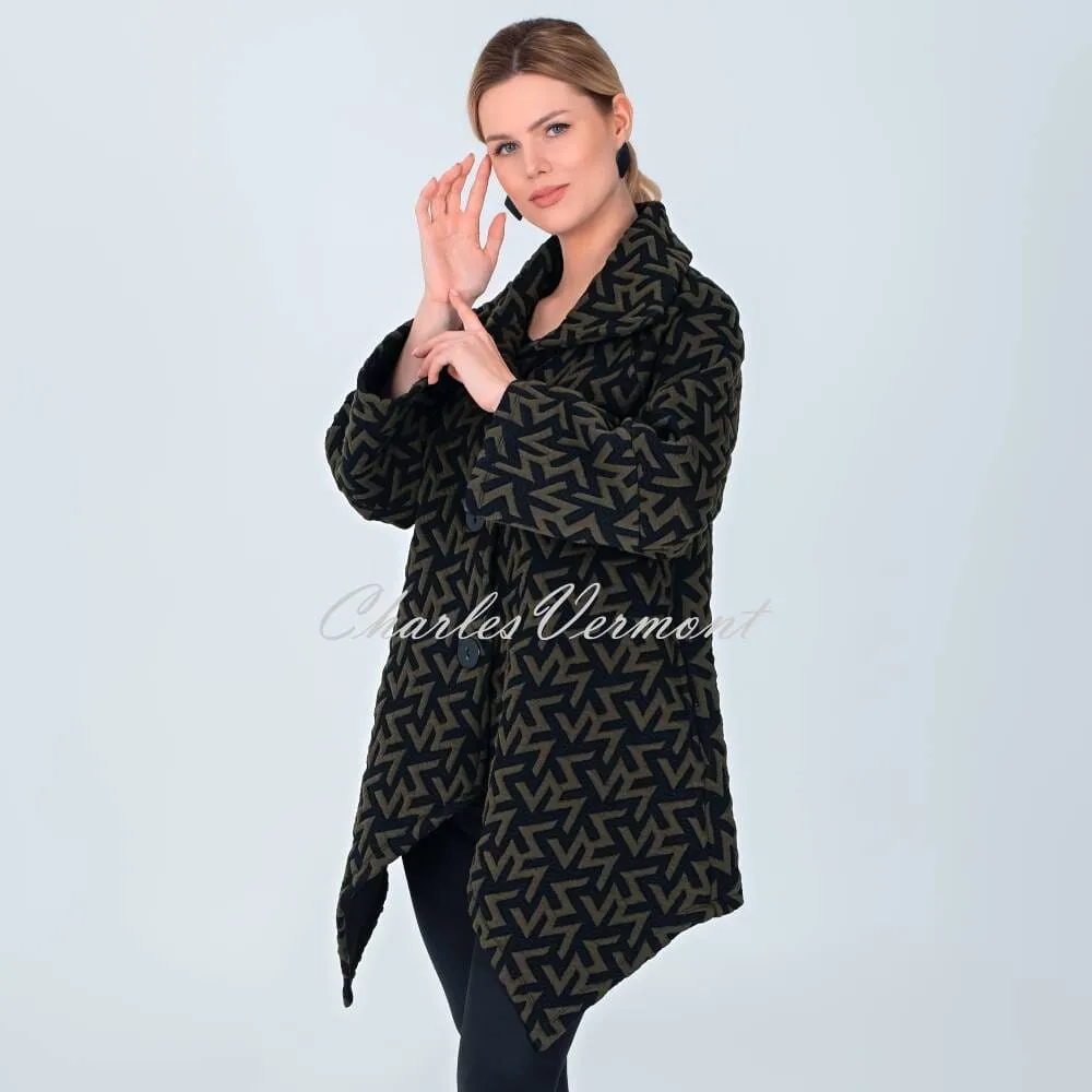 EverSassy Pointed Hem Coat - Style 12802