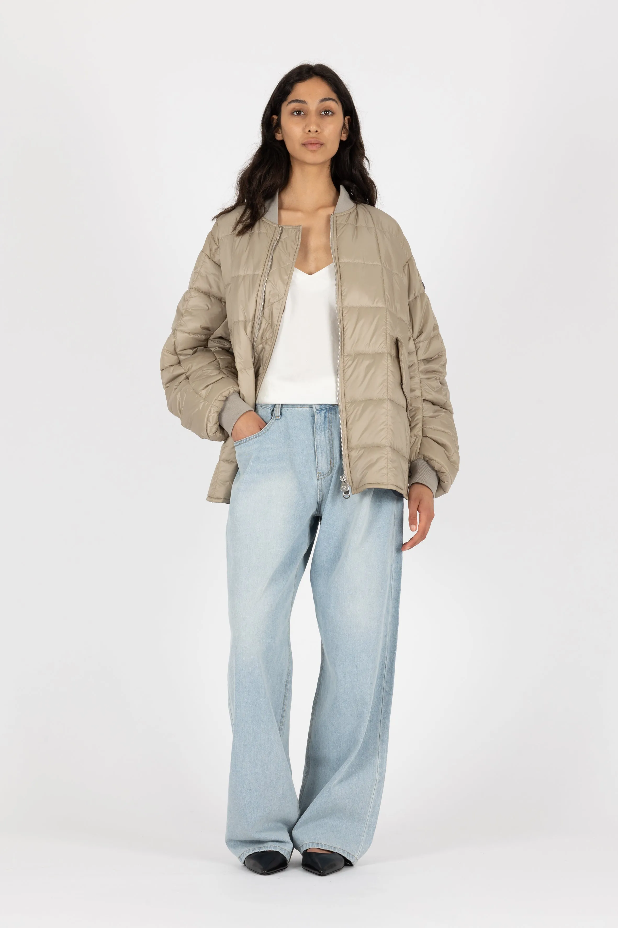 FLARED BOMBER JACKET AVY