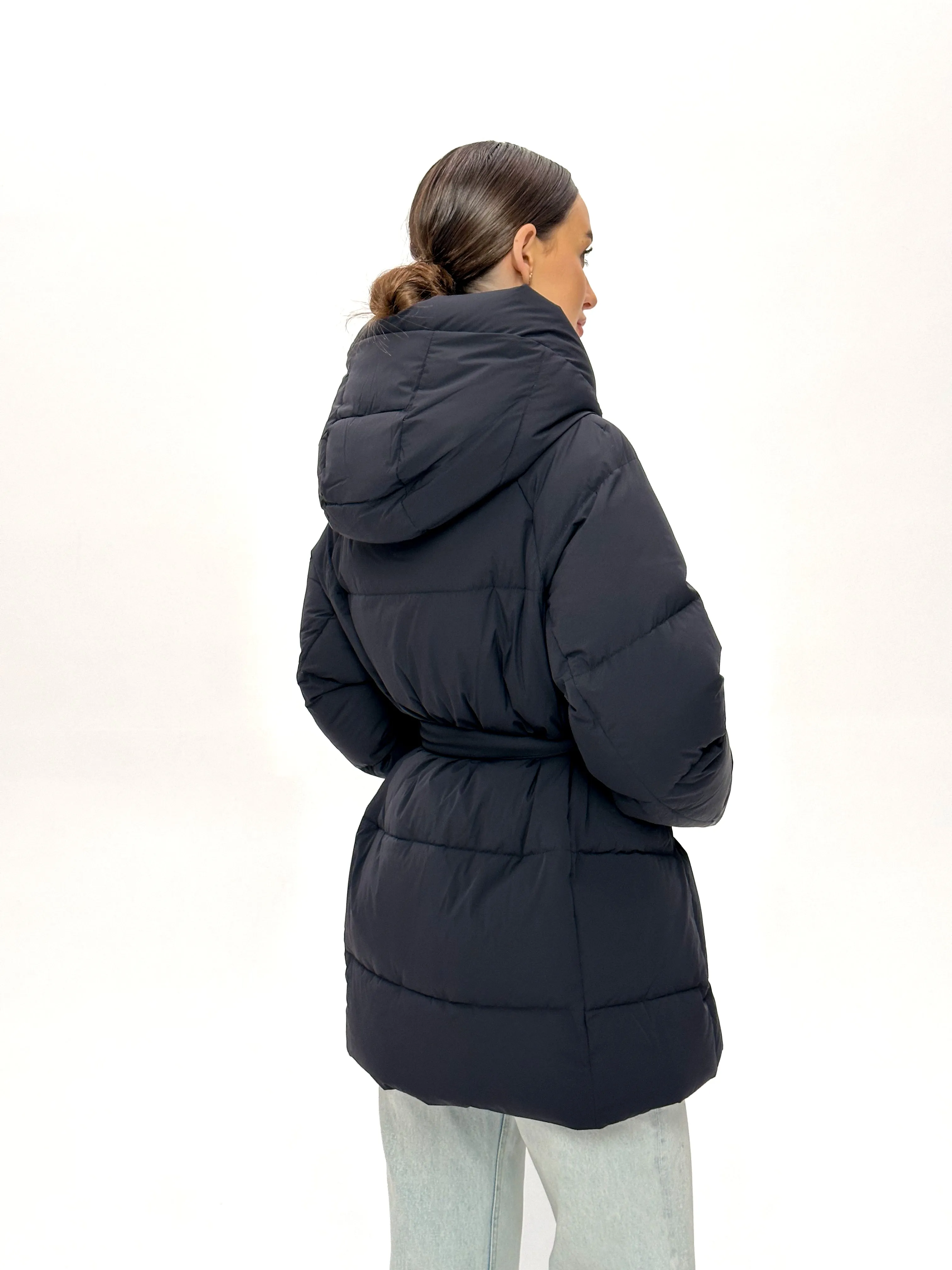 Fleur Premium Performance Down Fill Belted Coat